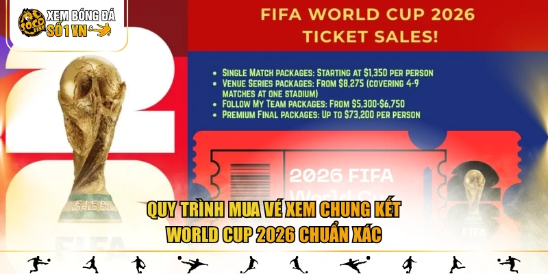 Quy trình mua vé xem chung kết World Cup 2026 chuẩn xác