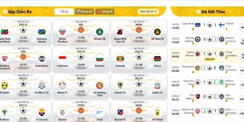 Trải nghiệm xem bóng mượt mà, không gián đoạn